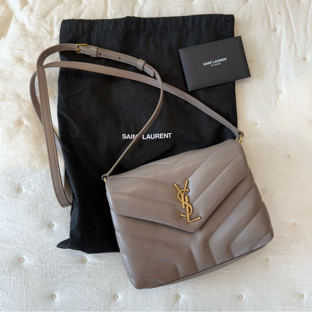 Saint Laurent loulou toy YSL crossbody bag in quilted leather